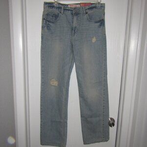 Mossimo Relaxed Straight Distressed Jeans Mens 34x34 (36x33) NWT